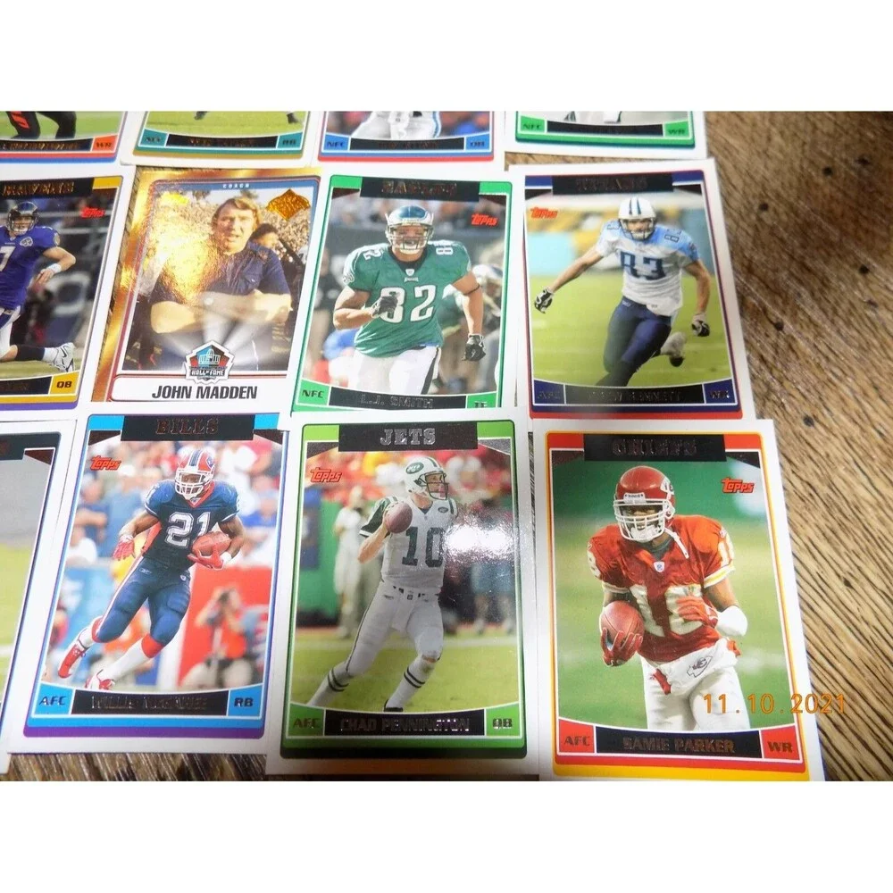 Lot of TOPPS football cards JOHN MADDEN Hall of Fame coach CARD
